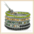 Hot jewelry 5 layer Natural Stone Beaded Wrap Bracelets